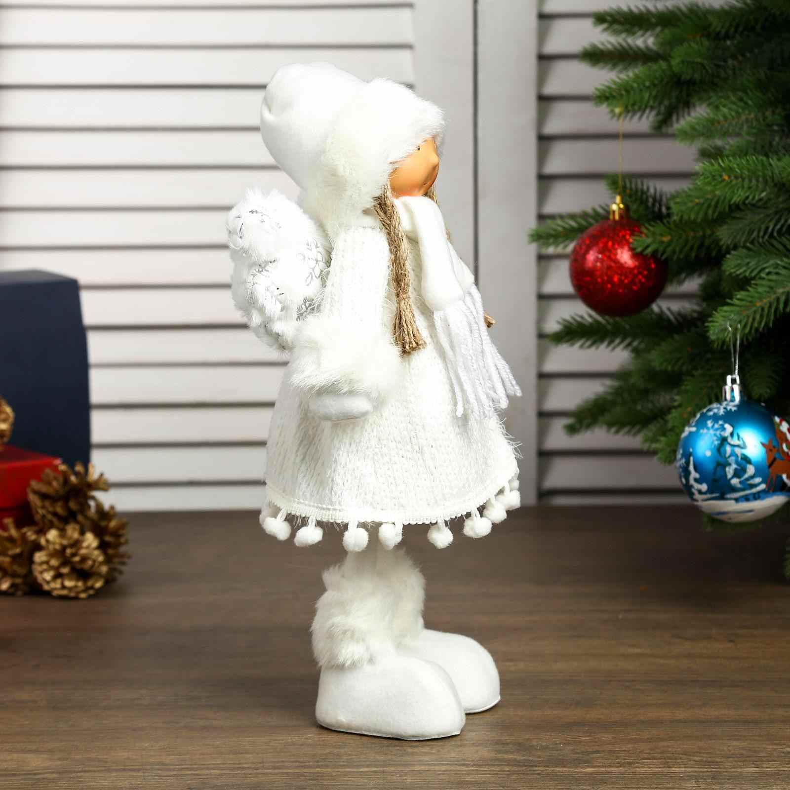 картинка Сувенир новогодний, 28*8*14 см, "Ангелочек Геля в белом платье", 4166960 от магазина Альфанит в Кунгуре