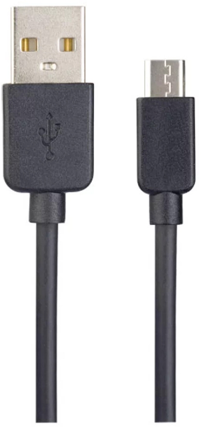 картинка Кабель USB 2.0 AM-microBM 1.0м, черный, Perfeo, U4006 от магазина Альфанит в Кунгуре