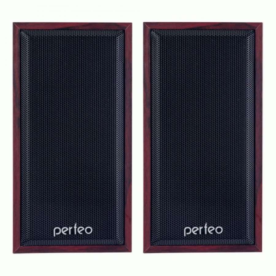 картинка Акустическая система 2.0 Perfeo Cabinet, 2*3Вт, USB, дерево, махагон, PF_A4388 от магазина Альфанит в Кунгуре