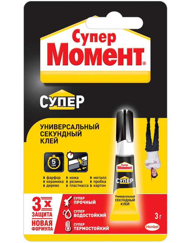 картинка Клей моментального действия, 3 гр, на блистере, "Супер", OfficeSpace, 874565 от магазина Альфанит в Кунгуре