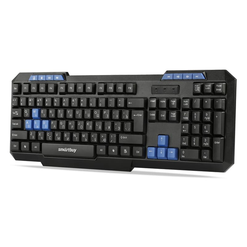 картинка Клавиатура проводная SmartBuy 221 ONE, USB, мультимедиа, черный, SBK-221U-K от магазина Альфанит в Кунгуре