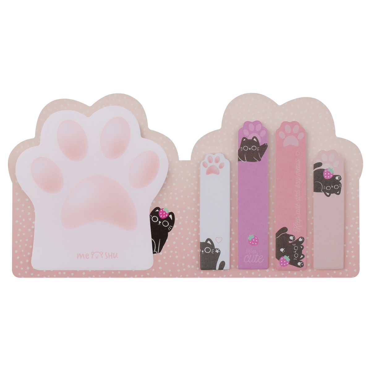 картинка Закладки-флажки самоклеящиеся, 20 л, 5 цв, бумага, "Keep Cute", MESHU, MS_64891 от магазина Альфанит в Кунгуре