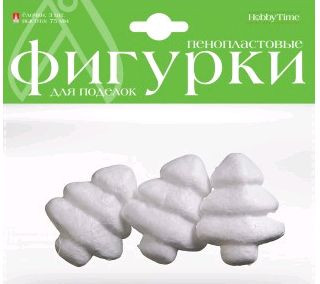 картинка Заготовка для творчества, 3 шт, 7,5 см, пенопласт, "Елочки", Альт, 2-209/05 от магазина Альфанит в Кунгуре