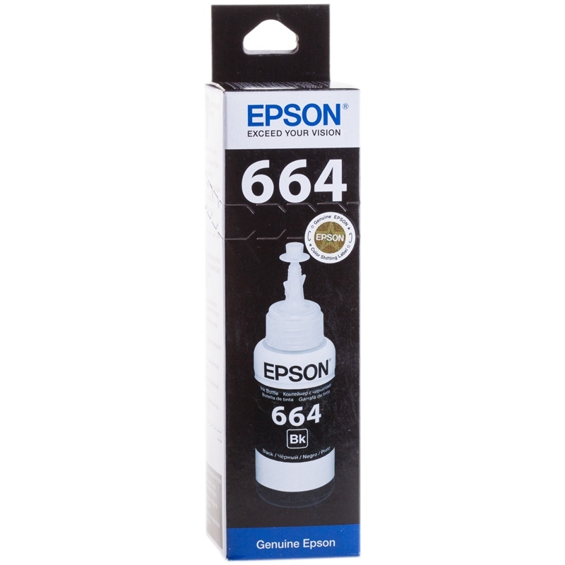 картинка Чернила Epson 70 мл Черный для L100/200 T6641 от магазина Альфанит в Кунгуре