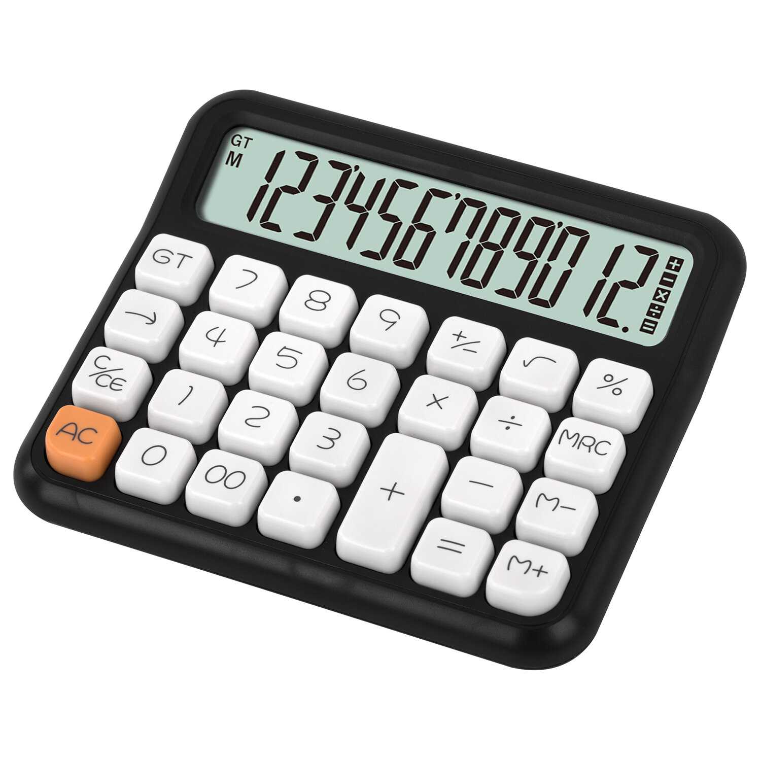 картинка Калькулятор настольный, 12 разрядов, 15,2*13,2 см, "KW-1000-BK", BRAUBERG, 272956 от магазина Альфанит в Кунгуре