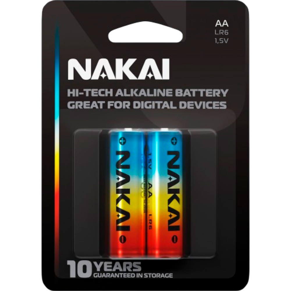 картинка Батарейки АА, 2*BI, NAKAI Hi-Tech, R1702-0009 от магазина Альфанит в Кунгуре