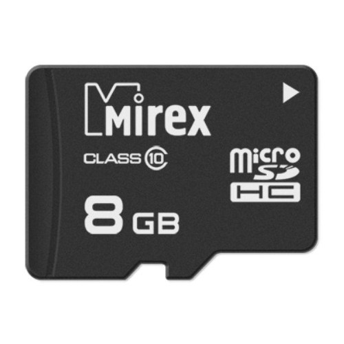 картинка Карта памяти micro-SDHC Mirex 8 GB Class 10, 13612-MC10SD08 от магазина Альфанит в Кунгуре