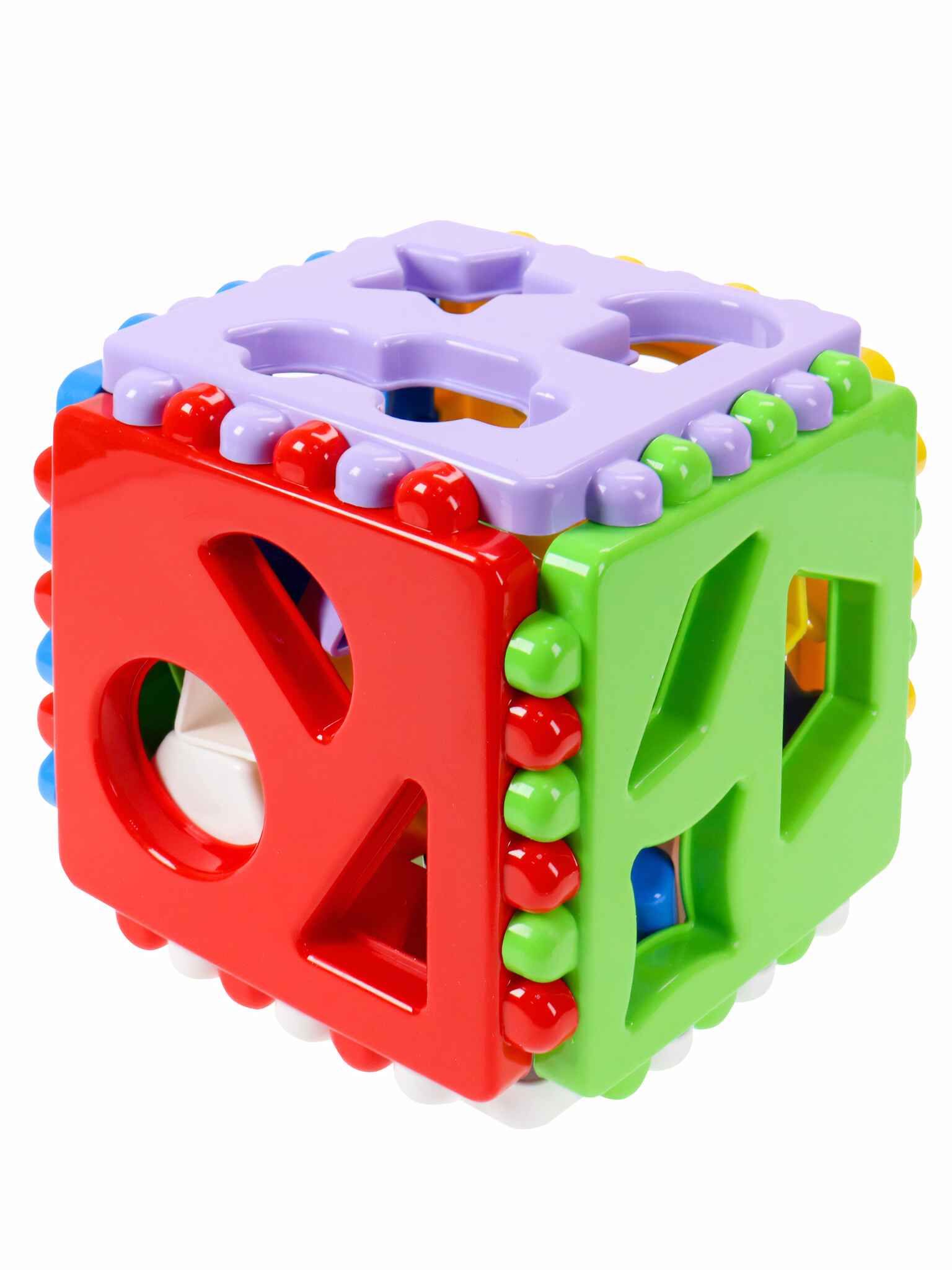 картинка Игрушка-сортер, 11,5*11,5 см, "Куб большой", Рыжий кот, И-3929 от магазина Альфанит в Кунгуре