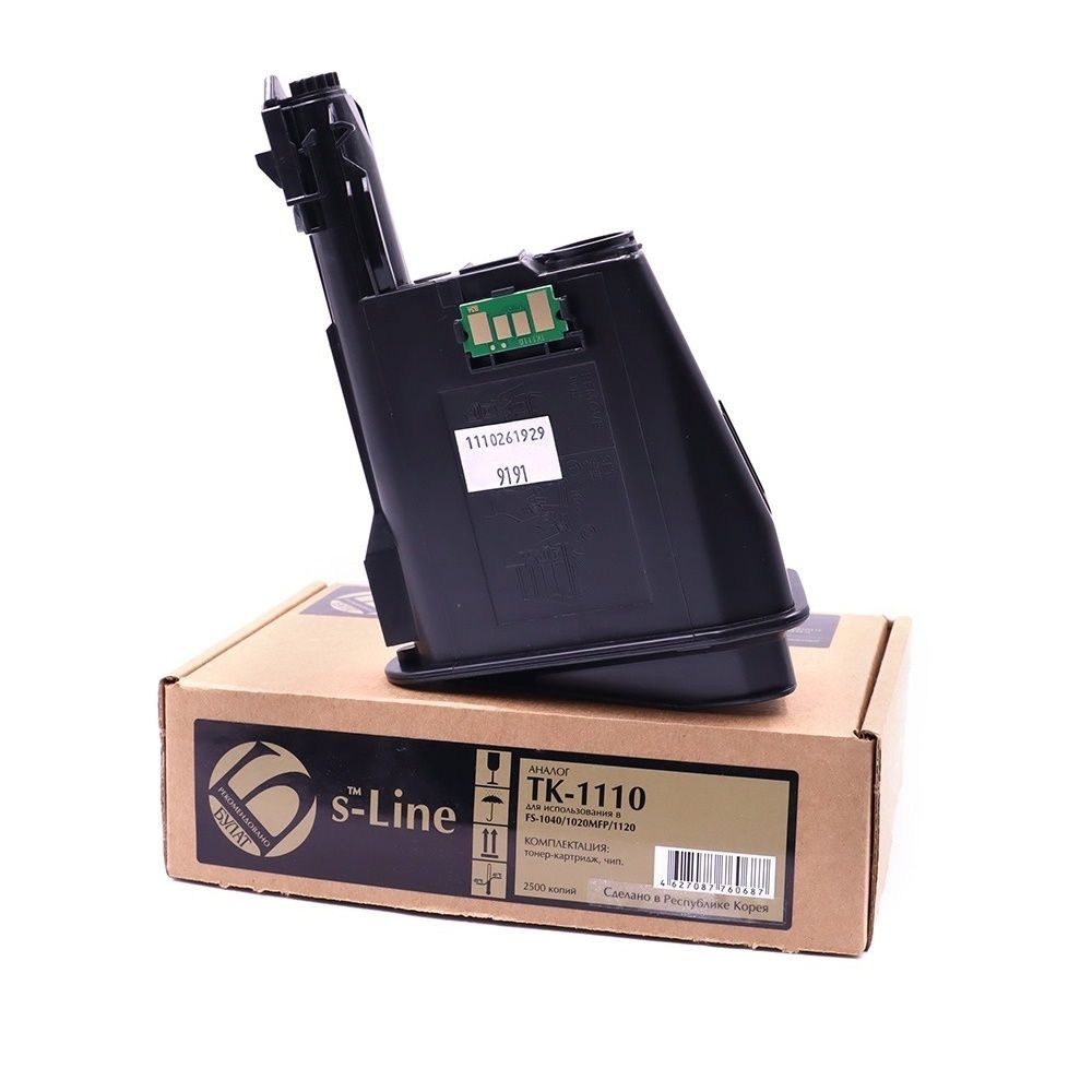 картинка Тонер-картридж лазерный s-Line, Kyocera TK-1110, для FS-1040, 2500 стр., с чипом от магазина Альфанит в Кунгуре
