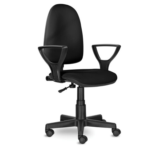картинка Кресло офисное BRABIX "Prestige Ergo MG-311", кожзам, черный, эргономичная спинка, 531877 от магазина Альфанит в Кунгуре