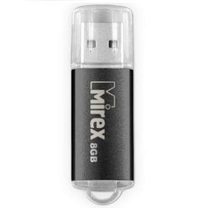 картинка Флеш-диск Mirex 8 GB USB 2.0, Unit, черный металл, 13600-FMUUND08 от магазина Альфанит в Кунгуре