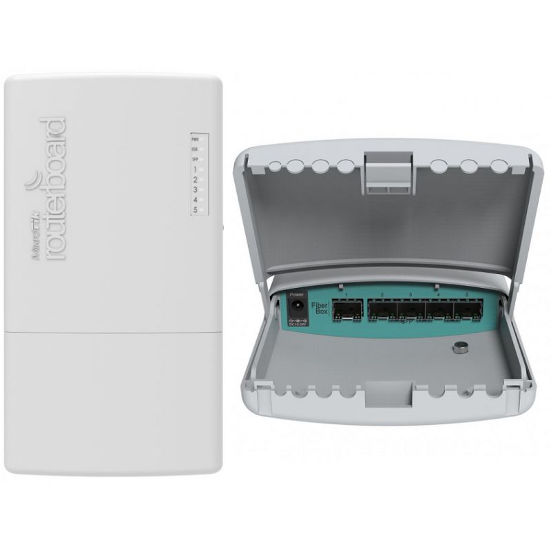 картинка Маршрутизатор беспроводной сети Mikrotik CRS105-5S-FB (5 портов SFP,1 порт RJ45) от магазина Альфанит в Кунгуре