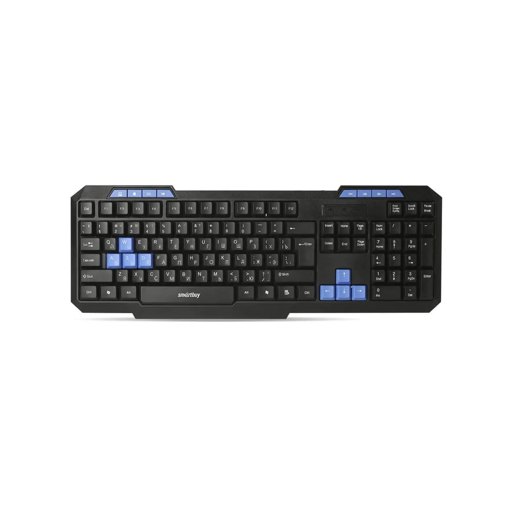 картинка Клавиатура проводная SmartBuy 221 ONE, USB, мультимедиа, черный, SBK-221U-K от магазина Альфанит в Кунгуре
