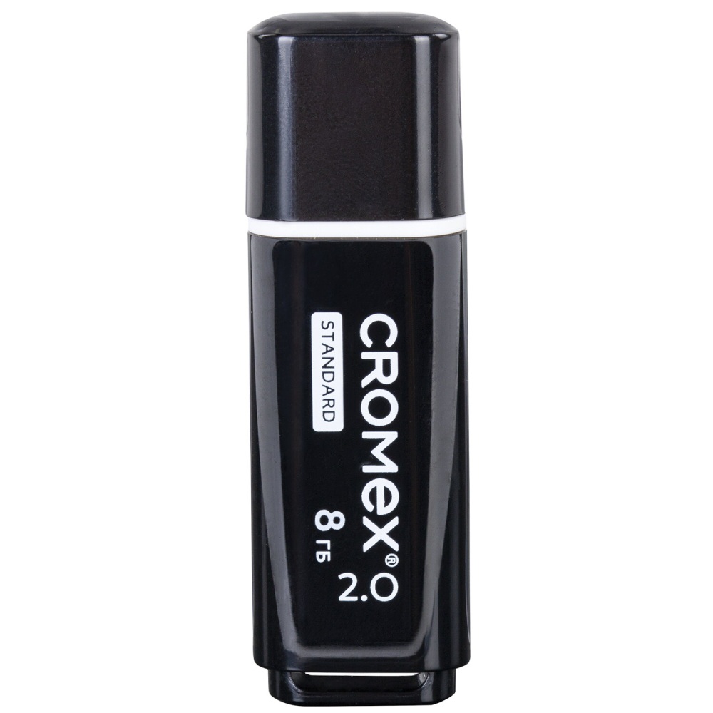 картинка Флеш-диск CROMEX 8 GB USB 2.0, Standard, черный, 514157 от магазина Альфанит в Кунгуре