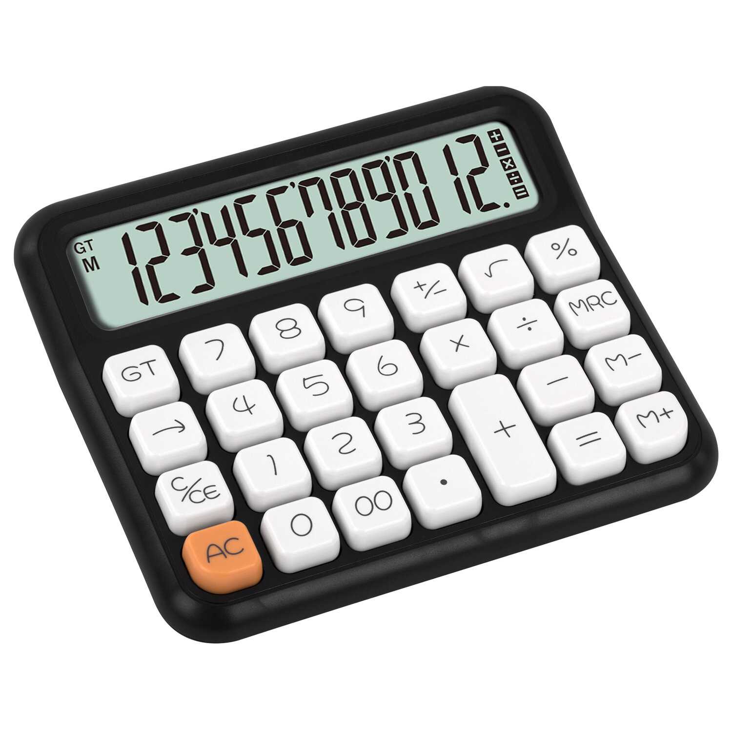 картинка Калькулятор настольный, 12 разрядов, 15,2*13,2 см, "KW-1000-BK", BRAUBERG, 272956 от магазина Альфанит в Кунгуре