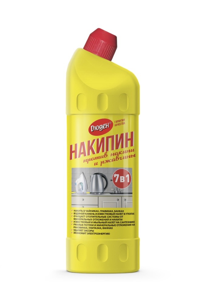 картинка Средство-очиститель накипи и ржавчины, 750 мл, бутыль с носиком, "7 в 1", Дюден от магазина Альфанит в Кунгуре