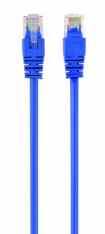 картинка Кабель патч-корд UTP-5e Cablexpert RJ-45 — RJ-45, 5,0 м, синий, многожильный, PP12-5M/B от магазина Альфанит в Кунгуре