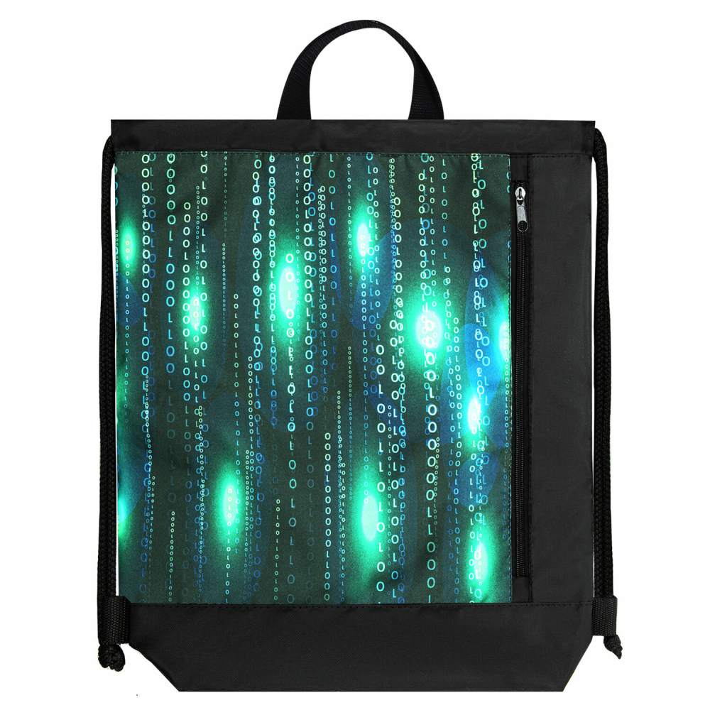 картинка Мешок для обуви, 1 отдел, 1 карман, 46*36 см, полиэстер, "Matrix", Юнландия, 271068 от магазина Альфанит в Кунгуре