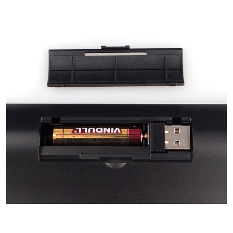 картинка Клавиатура беспроводная Gembird KBW-1, USB, черный/серый, SBK-221U-K от магазина Альфанит в Кунгуре