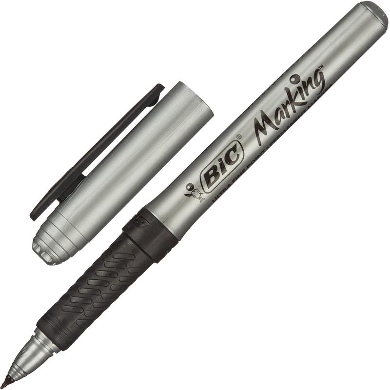 картинка Маркер для дисков, 0,6 мм, черный, резиновый грип, Bic, 108518 от магазина Альфанит в Кунгуре