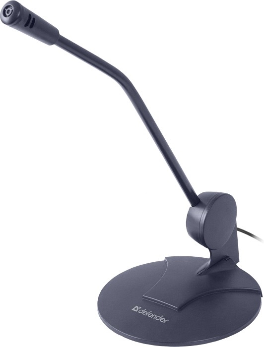 картинка Микрофон настольный Defender MIC-117, Jack 3.5 мм, 1,8 м, черный, 64117 от магазина Альфанит в Кунгуре