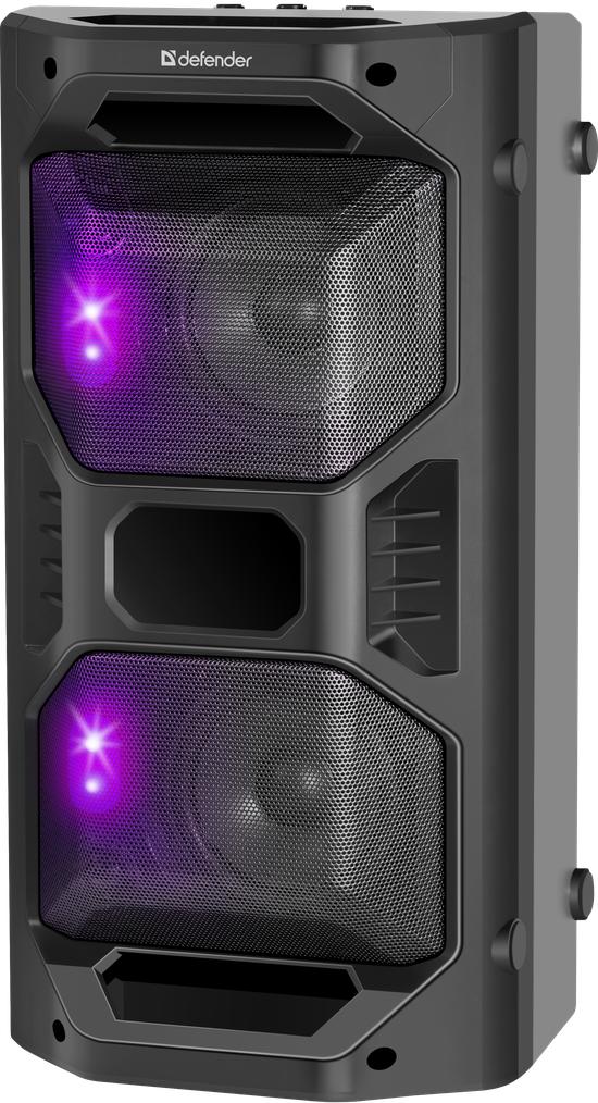 картинка Портативная колонка Defender Rage, 50Вт, 4000мАч, Bluetooth, USB, радио, microSD, черный, 65109 от магазина Альфанит в Кунгуре