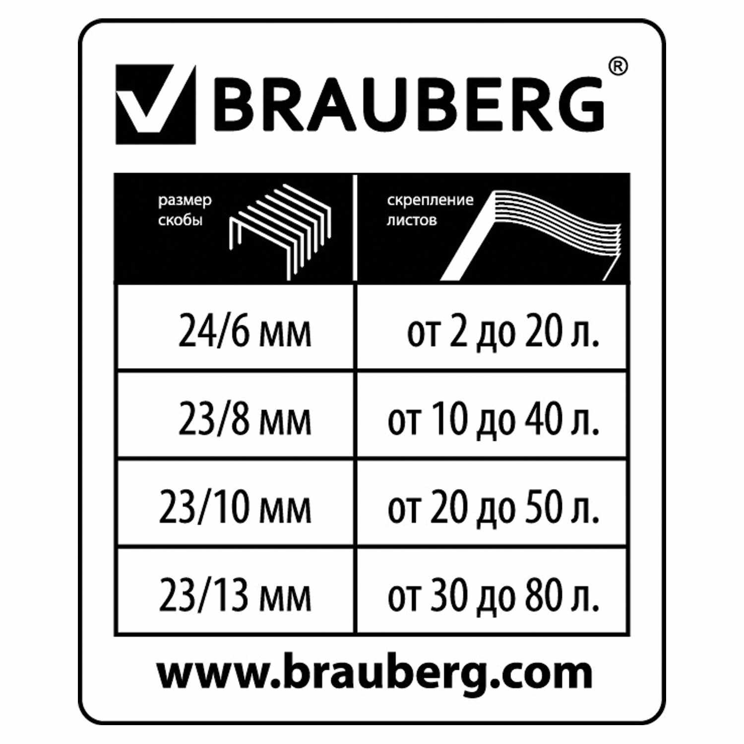 картинка Степлер № 23, 24, 26, на 80 л, черный, "Caiman", BRAUBERG, 222563 от магазина Альфанит в Кунгуре