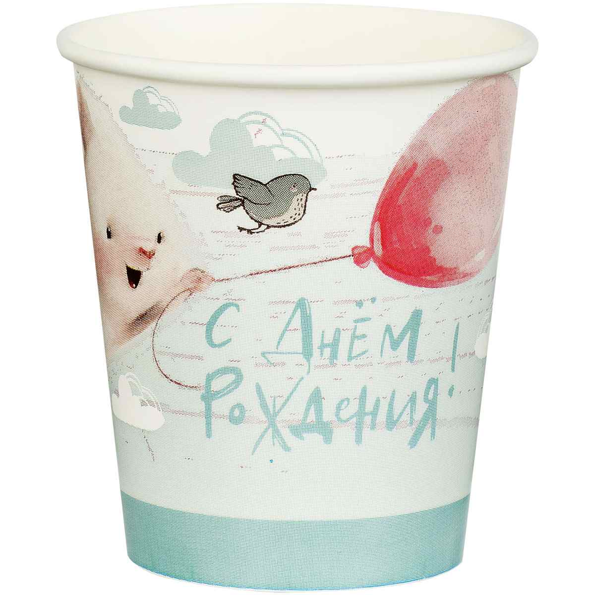 картинка Стаканы одноразовые 6 шт, 200 мл, бумага, "Сute bunny", MESHU, MS_55440 от магазина Альфанит в Кунгуре