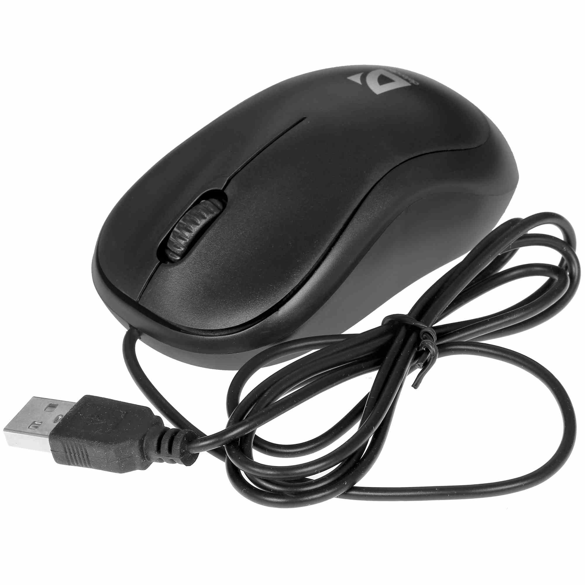 картинка Мышь проводная Defender Patch MS-759, 1000 dpi, USB, черный, 52759 от магазина Альфанит в Кунгуре