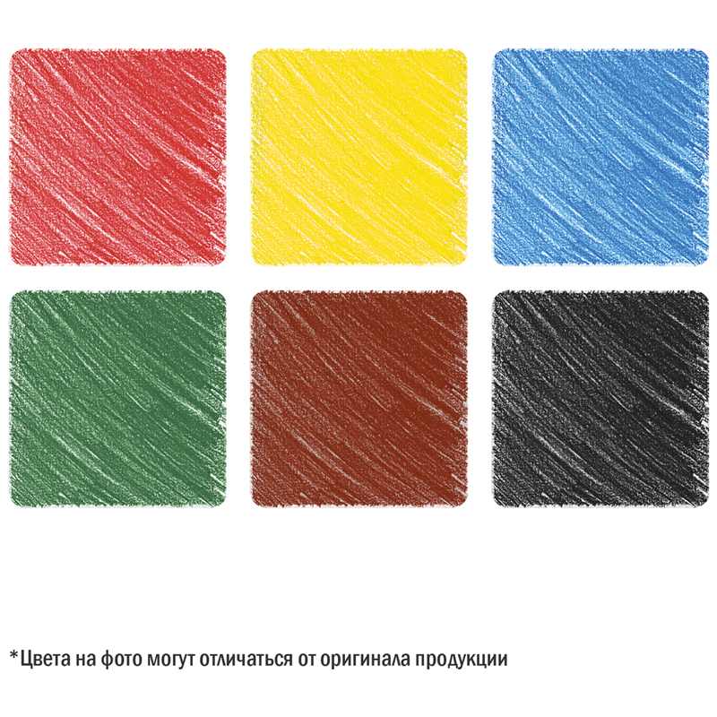 картинка Карандаши цветные, 6 цв, 6 шт, дерево, "Милые зверушки", ArtSpace, CP_41019 от магазина Альфанит в Кунгуре