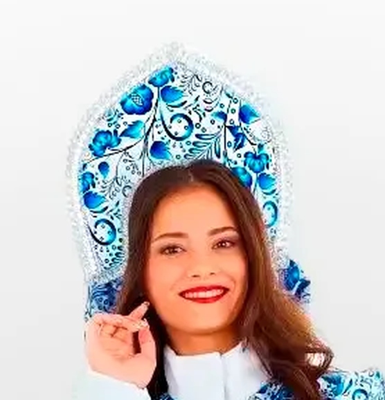 картинка Кокошник, размер 35*35 см, с бантом от магазина Альфанит в Кунгуре