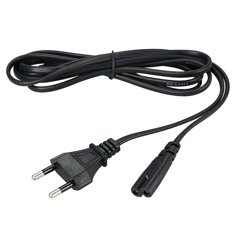 картинка Кабель питания Rexant Восьмерка вилка Евро — IEC (С7), 1,8 м, 11-1101 от магазина Альфанит в Кунгуре