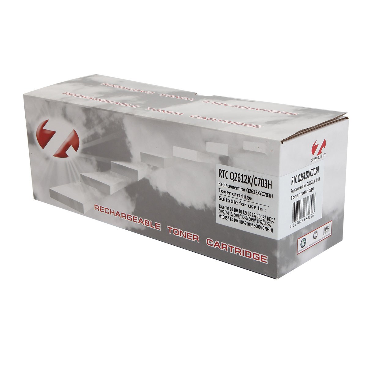 картинка Картридж лазерный 7Q, HP/CANON Q2612A/703, Black, 4000 стр. от магазина Альфанит в Кунгуре
