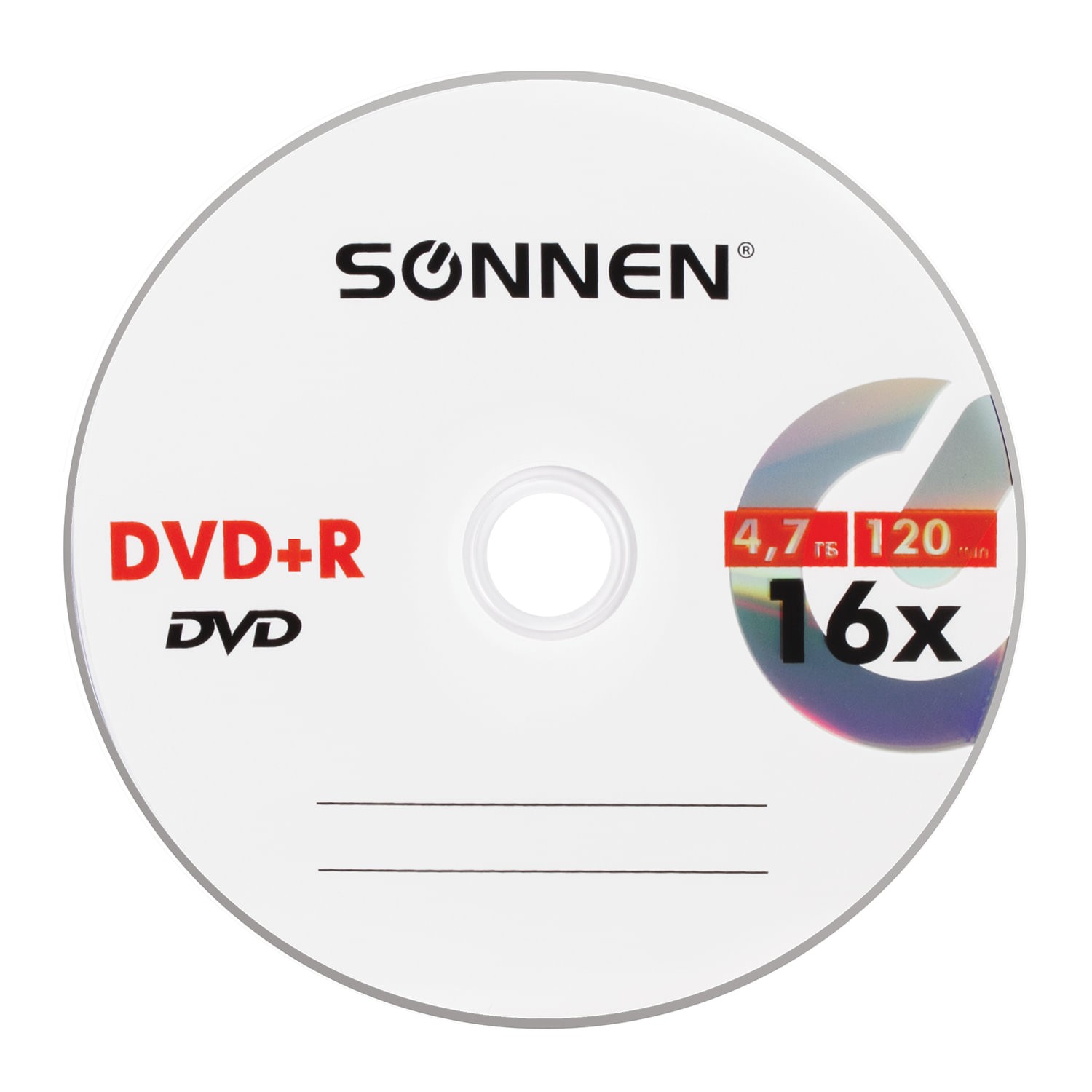 картинка Диски DVD+R SONNEN Cake Box, 50 шт, 16х4,7 Gb, 512577 от магазина Альфанит в Кунгуре
