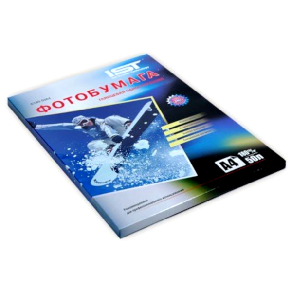 картинка Фотобумага IST, А4, 100 л, 180 г/м2, глянцевая односторонняя, G180-100A4 от магазина Альфанит в Кунгуре