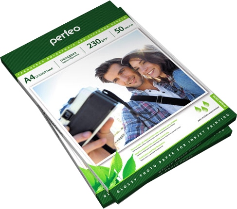 картинка Фотобумага Perfeo, А4, 50 л, 230 г/м2, глянцевая односторонняя, PF-GLA4-230/50 от магазина Альфанит в Кунгуре