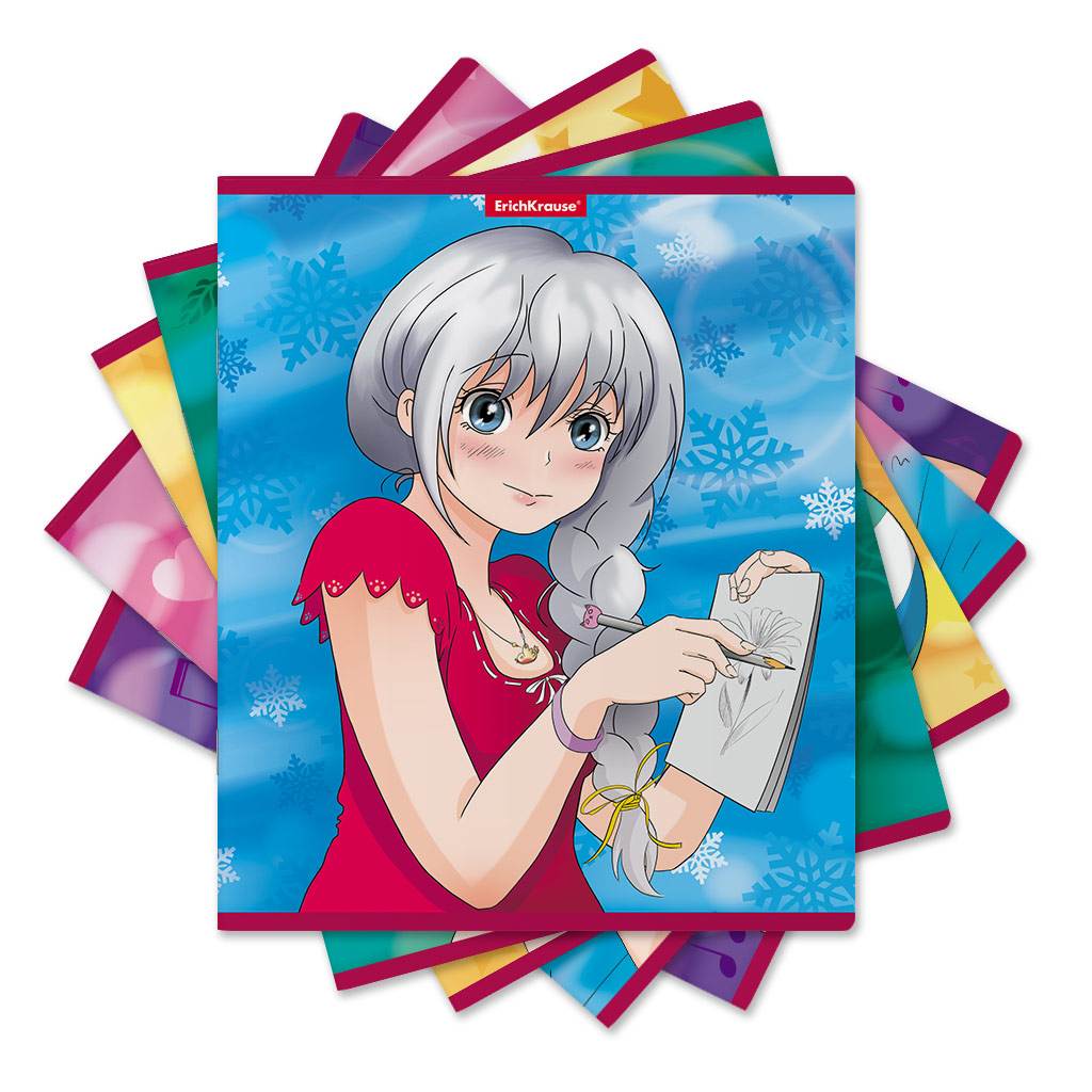 картинка Тетрадь 48 л, А5, клетка, "Manga Girls", Erich Krause, 52958 от магазина Альфанит в Кунгуре