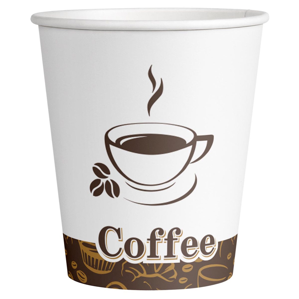 картинка Стаканы одноразовые 50 шт, 250 мл, бумага, "Coffee", OfficeClean, 365759 от магазина Альфанит в Кунгуре