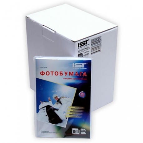 картинка Фотобумага IST, 10*15 см, 100 л, 150 г/м2, глянцевая односторонняя, G150-7004R/G150-1004R от магазина Альфанит в Кунгуре