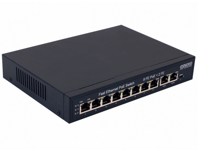 картинка Коммутатор OSNOVO SW-21000/A, 8 портов, 10/100 Мбит/с, неуправляемый от магазина Альфанит в Кунгуре