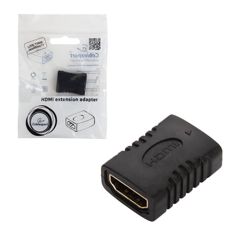 картинка Переходник HDMI-HDMI Gembird, A-HDMI-FF, 19F/19F, золотые разъемы от магазина Альфанит в Кунгуре