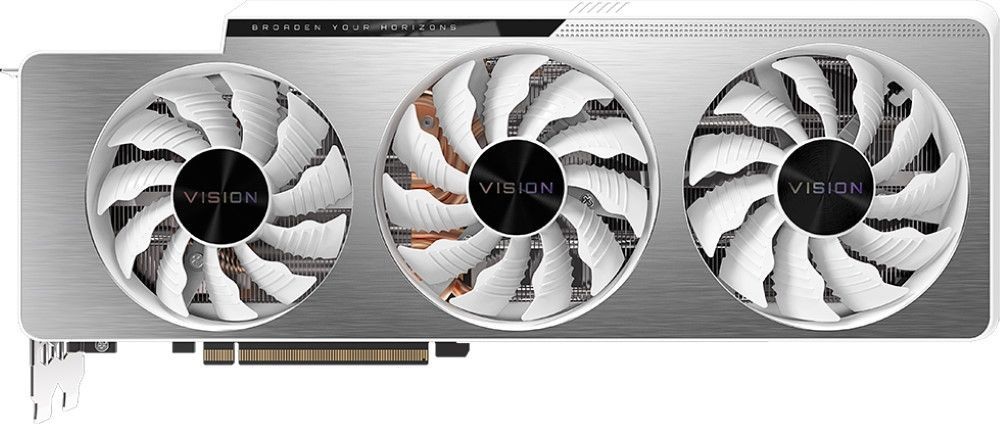 картинка Видеокарта 10 GB GeForce RTX3080 Gigabyte GV-N3080VISION OC-10GD 2.0 от магазина Альфанит в Кунгуре