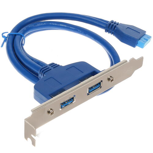 картинка Выносная планка, в корпус 2*USB 3.0, кабель 50 см от магазина Альфанит в Кунгуре