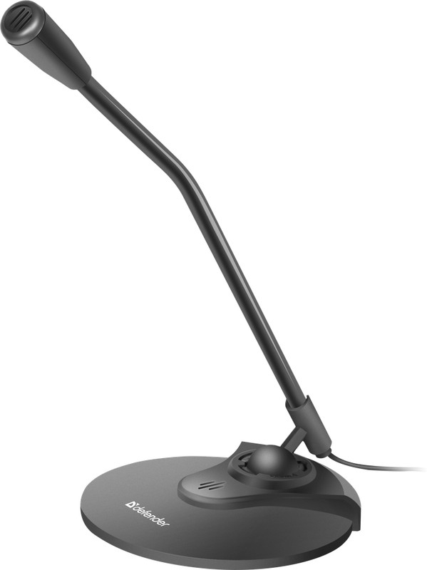 картинка Микрофон настольный Defender MIC-117, Jack 3.5 мм, 1,8 м, черный, 64117 от магазина Альфанит в Кунгуре