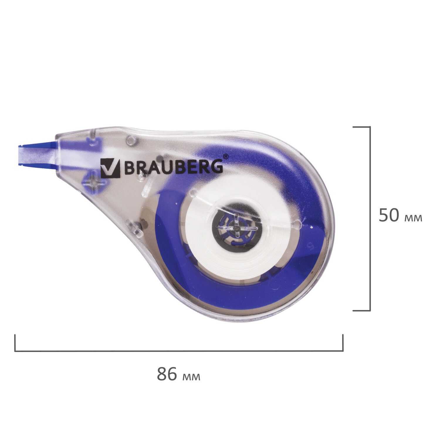 картинка Корректирующая лента, 4мм*8м, BRAUBERG, 220640 от магазина Альфанит в Кунгуре