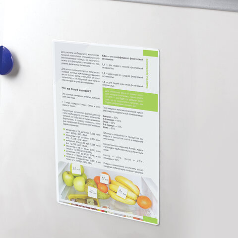 картинка Карман для документов, фото, записок, А5, магнитный, "Малый формат", BRAUBERG, 236793  от магазина Альфанит в Кунгуре