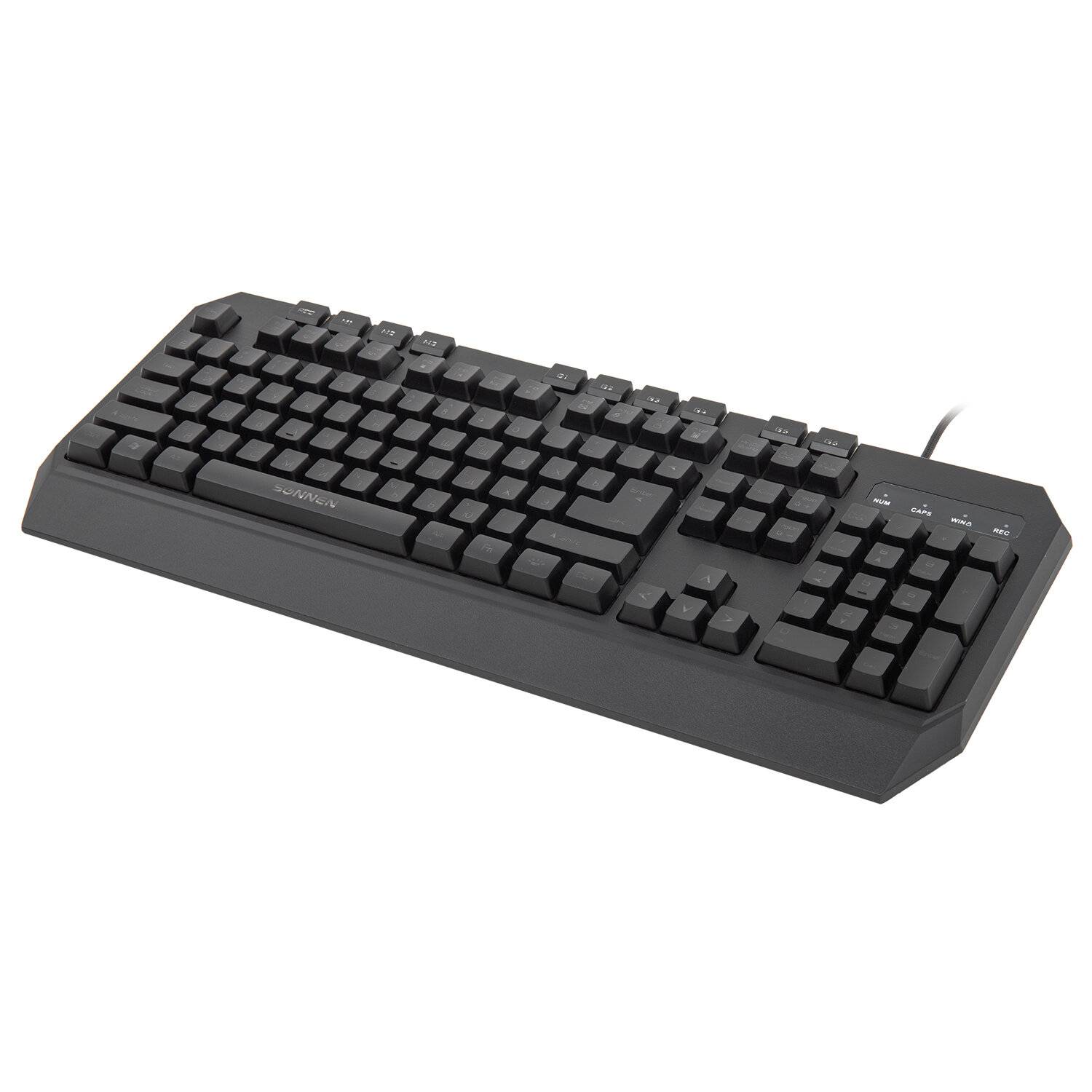 картинка Клавиатура проводная SONNEN KB-7700, USB, черный, 513512 от магазина Альфанит в Кунгуре