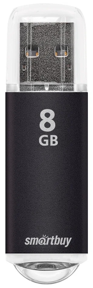картинка Флеш-диск SmartBuy 8 GB USB 2.0, V-Cut, черный, SB8GBVC-K от магазина Альфанит в Кунгуре
