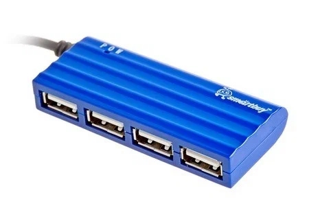 картинка Разветвитель SmartBuy SBHA-6810-B, USB, 4 порта, синий, SBHA-6810-B от магазина Альфанит в Кунгуре