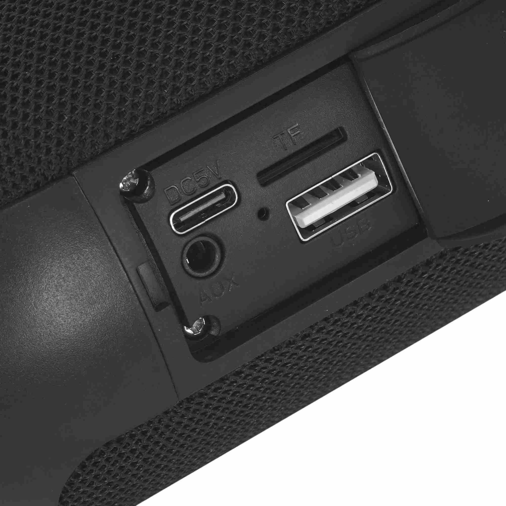 картинка Портативная колонка Defender Enjoy S100, 5Вт, 1200мАч, Bluetooth, USB, радио, microSD, черный, 65101 от магазина Альфанит в Кунгуре
